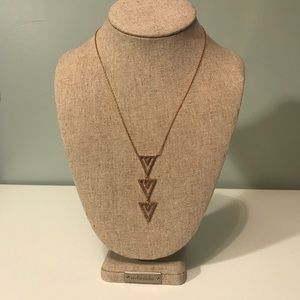 Stella & Dot Pave Spear Pendent Necklace Like New